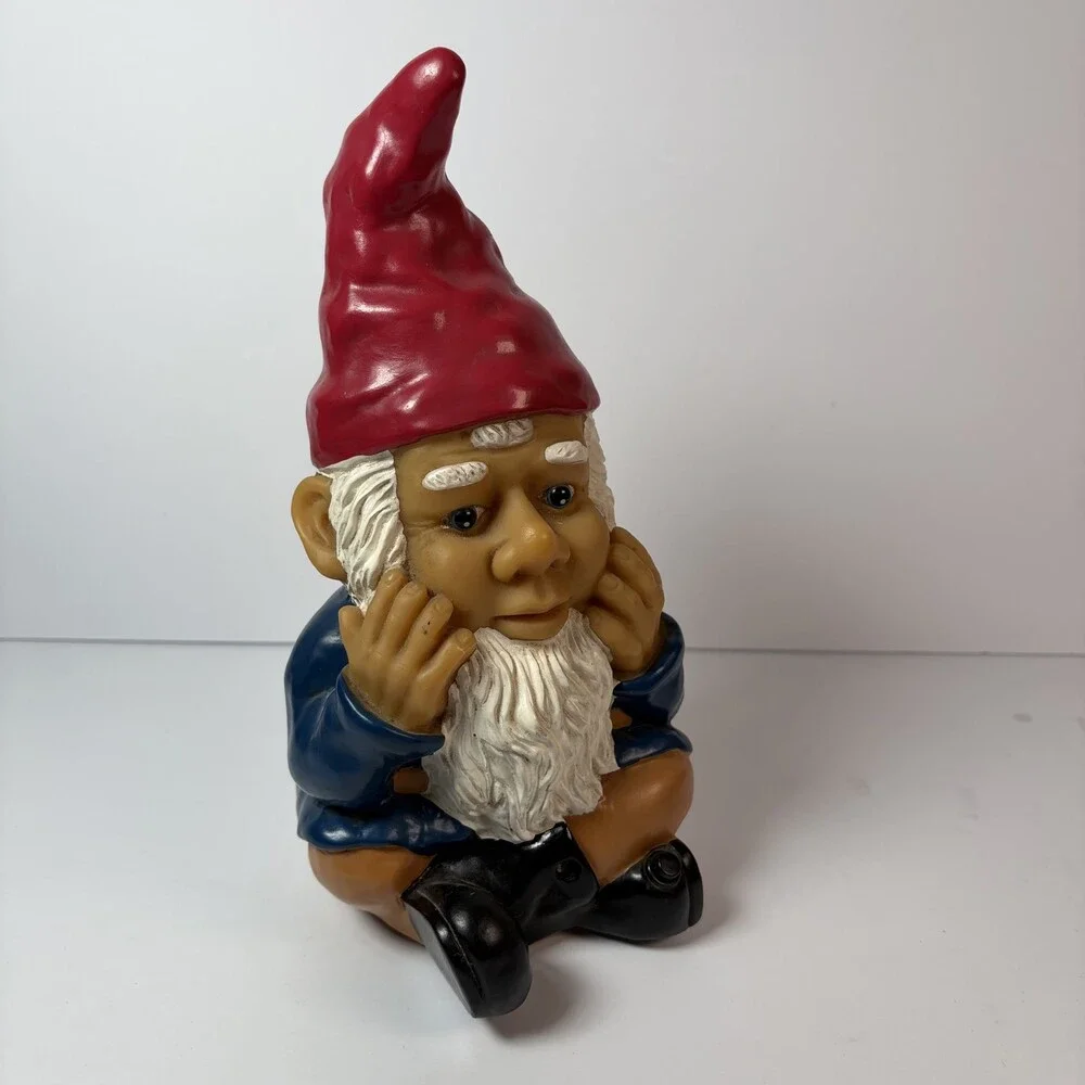 Gemmy Motion Detecting Talking Garden Gnome Lawn Decor Hear No Evil 12